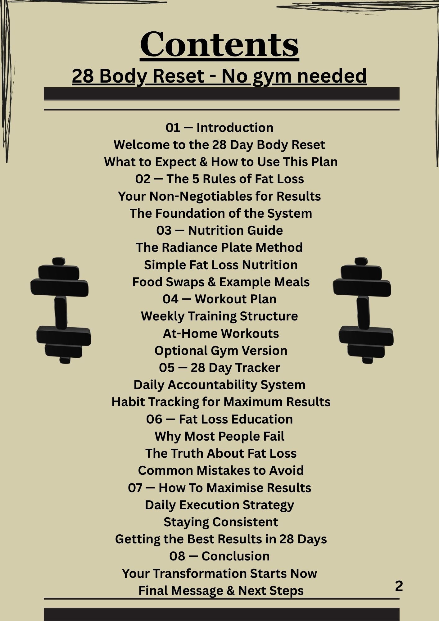28 DAY BODY RESET - NO GYM NEEDED